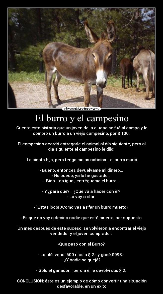 El burro y el campesino -