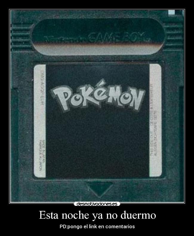 Esta noche ya no duermo - PD:pongo el link en comentarios