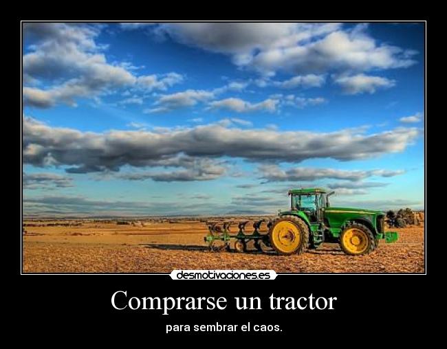 Comprarse un tractor -