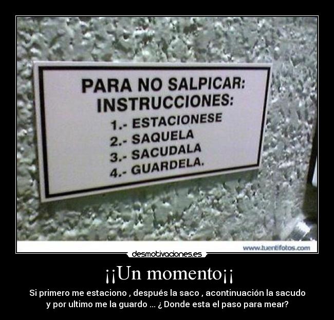 ¡¡Un momento¡¡ - 