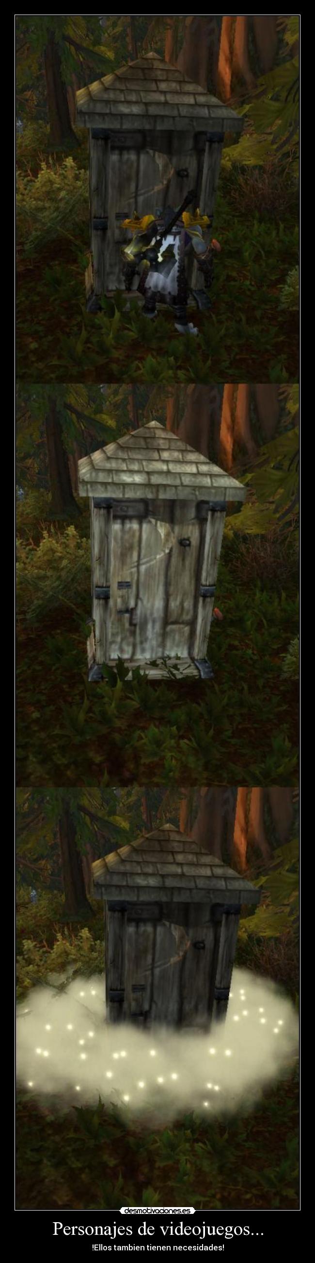 Personajes de videojuegos... - !Ellos tambien tienen necesidades!