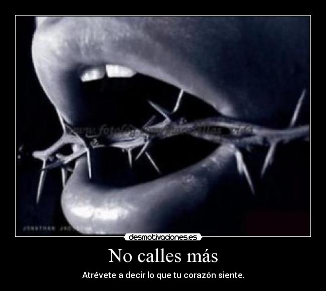 No calles más - 
