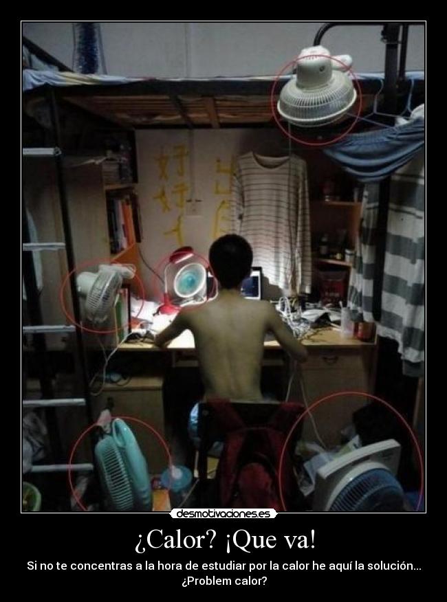 ¿Calor? ¡Que va! -