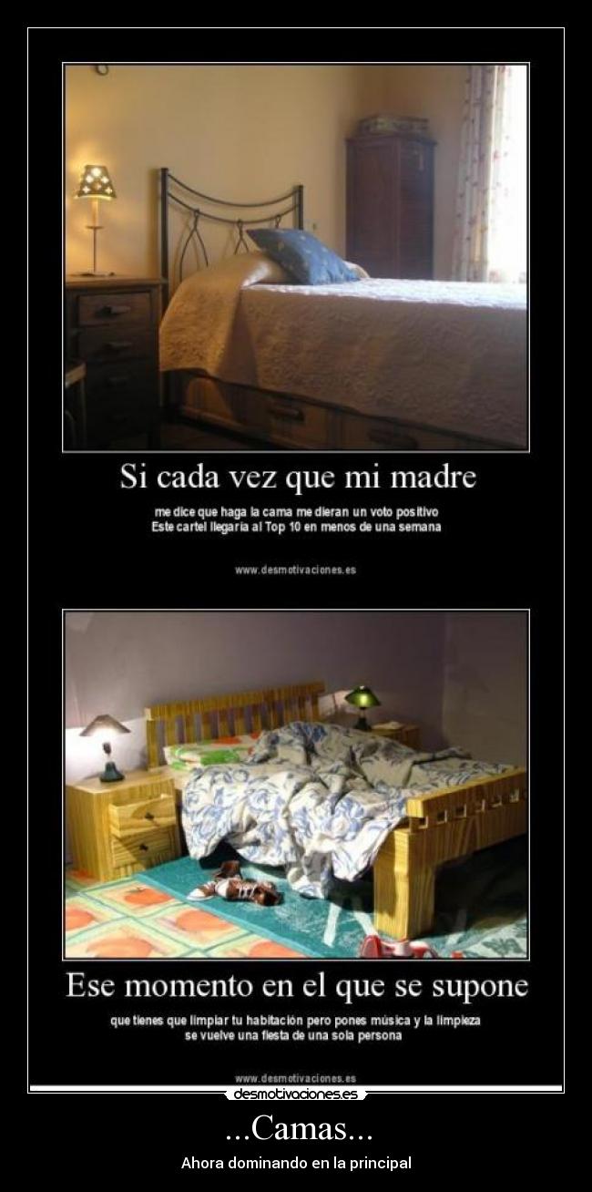 ...Camas... - Ahora dominando en la principal