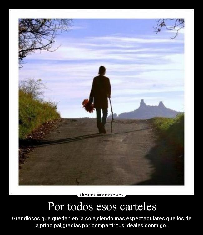 Por todos esos carteles - 