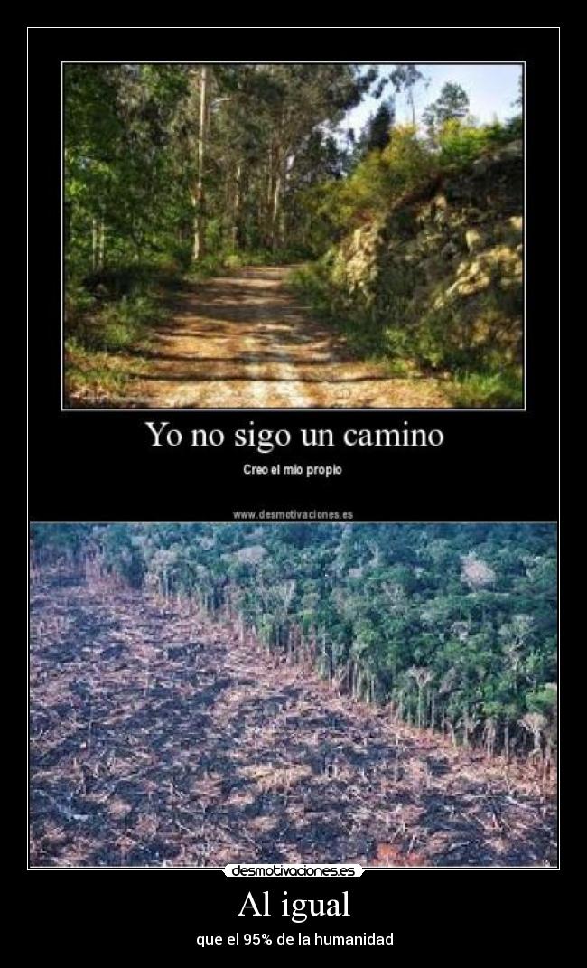 Al igual - que el 95% de la humanidad