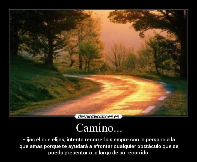 carteles caminoamorcarinodistanciapareja desmotivaciones