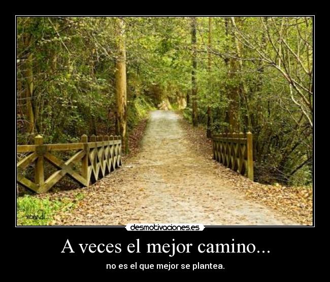 A veces el mejor camino... - 