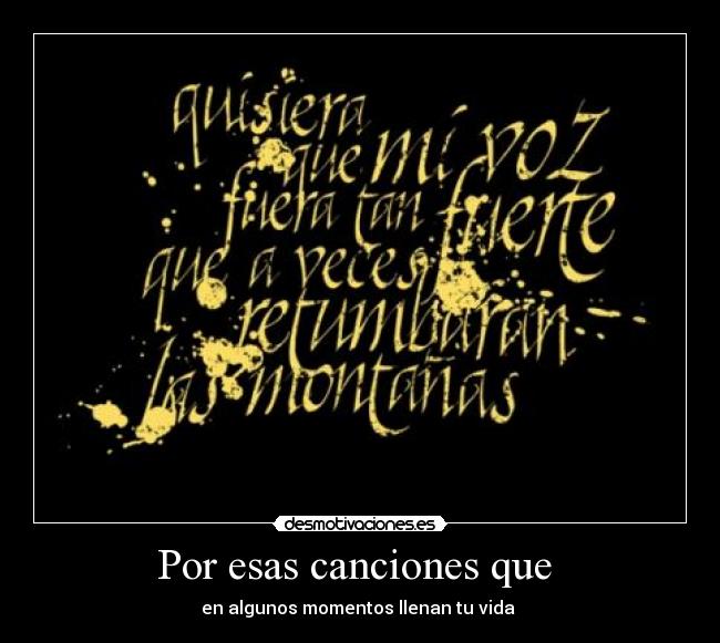 carteles canciones desmotivaciones