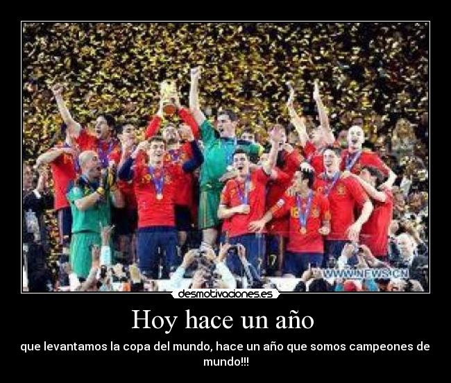 Hoy hace un año  - 