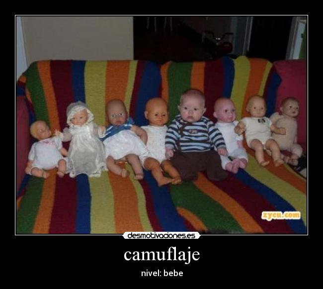 camuflaje - nivel: bebe
