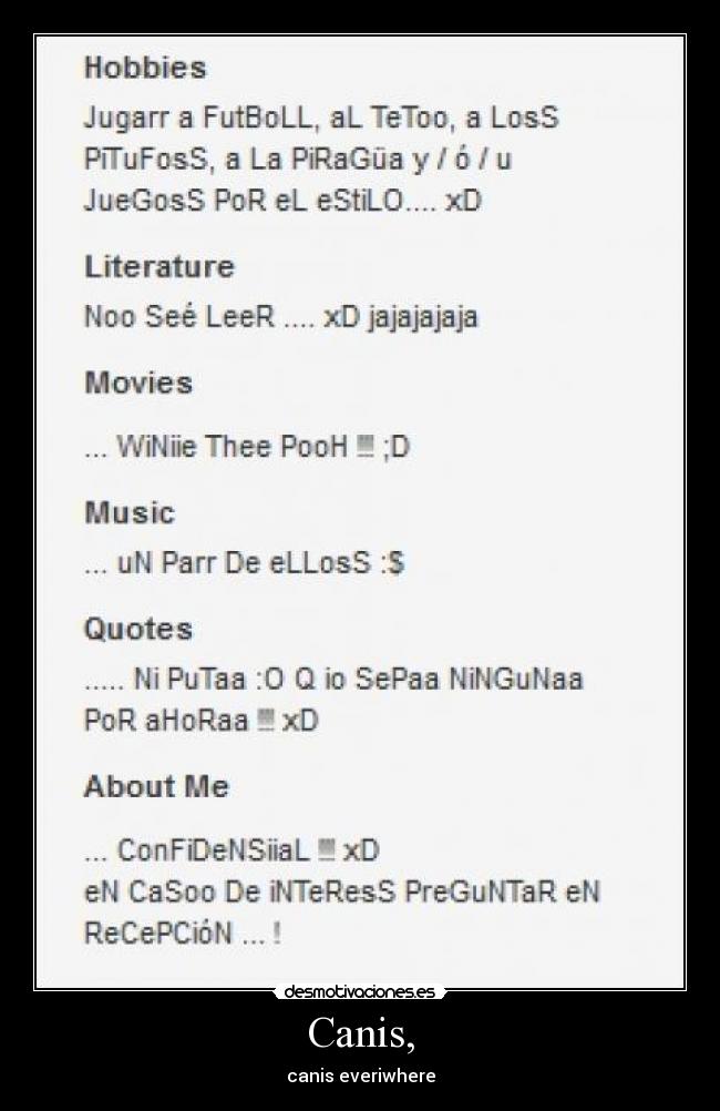 Canis, - canis everiwhere