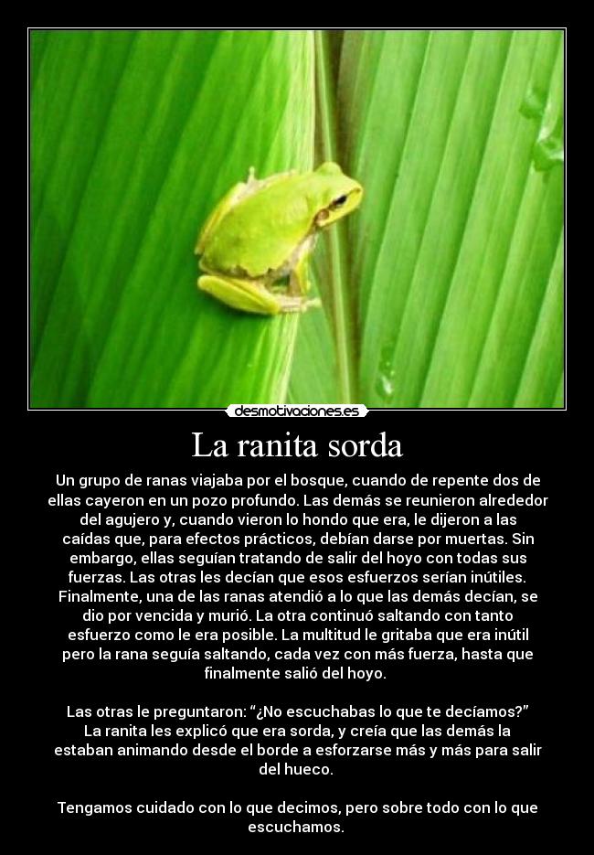 La ranita sorda -
