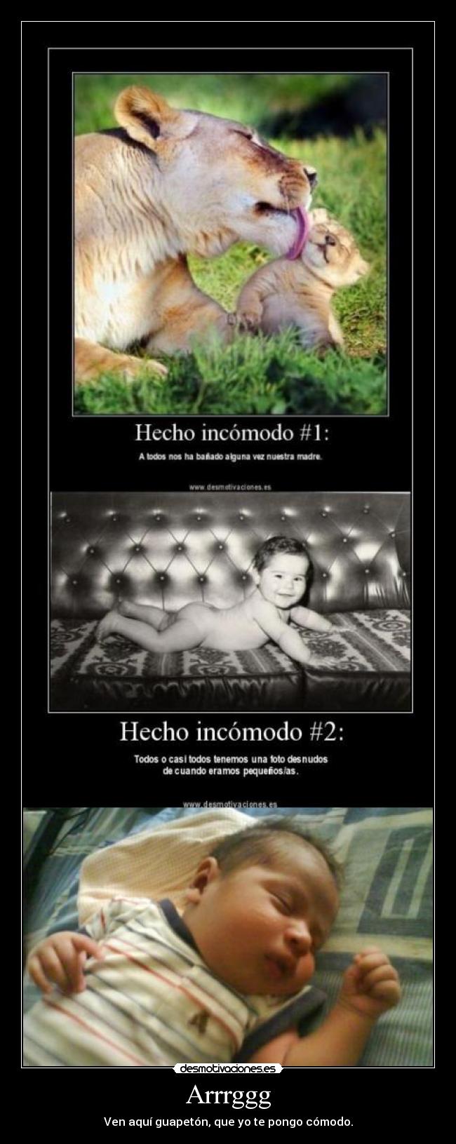 Arrrggg - Ven aquí guapetón, que yo te pongo cómodo.