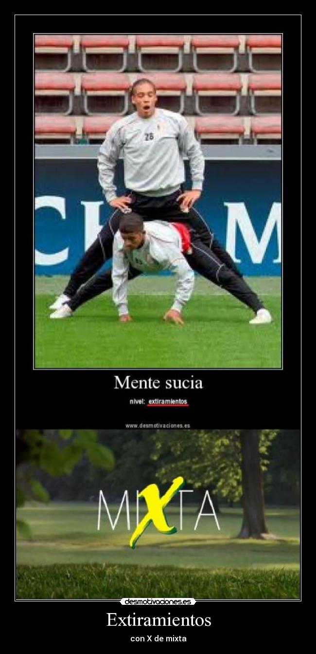 carteles mente sucia estiramientos extiramientos nivel con mixta desmotivaciones