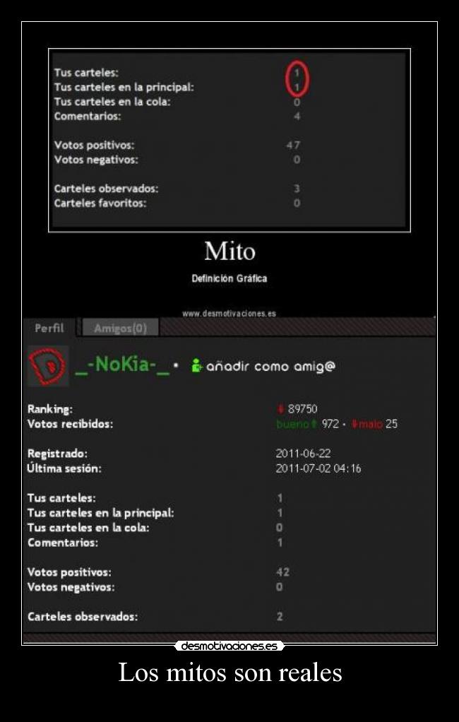 Los mitos son reales -