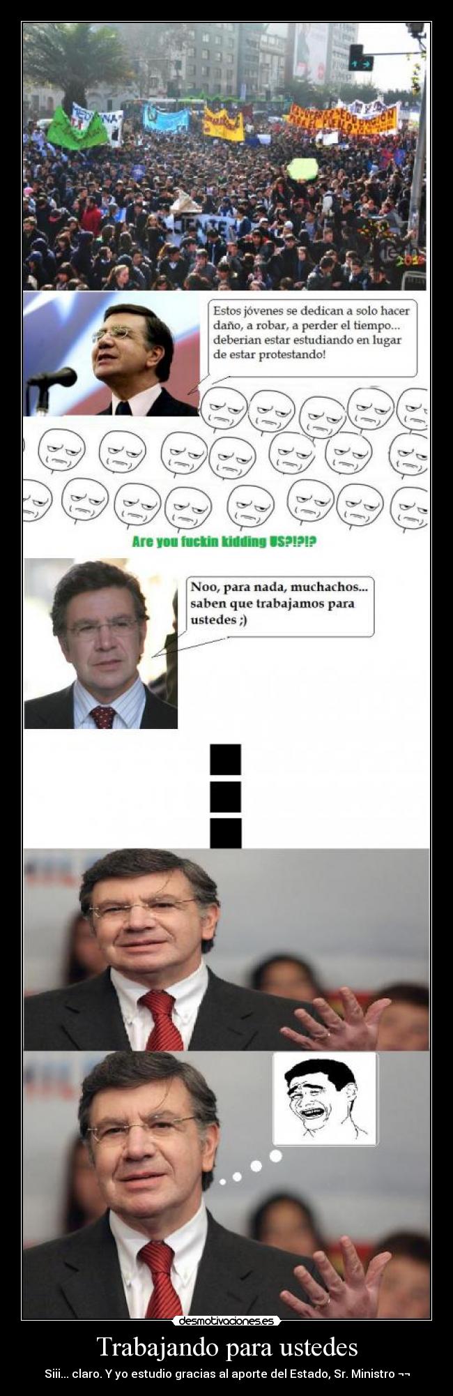 carteles lavin ministro educacion chile desmotivaciones