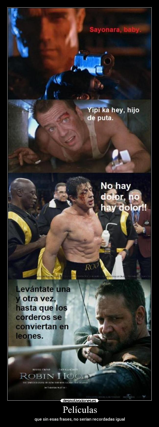 Películas - que sin esas frases, no serían recordadas igual