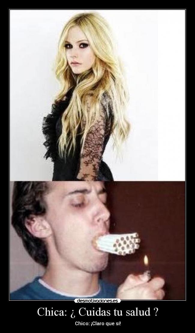 Chica: ¿ Cuidas tu salud ? -