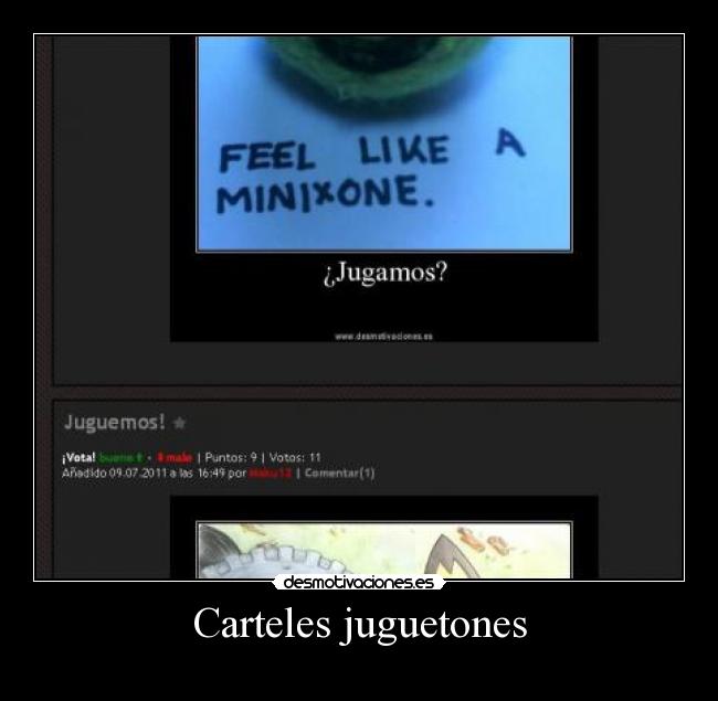 Carteles juguetones -
