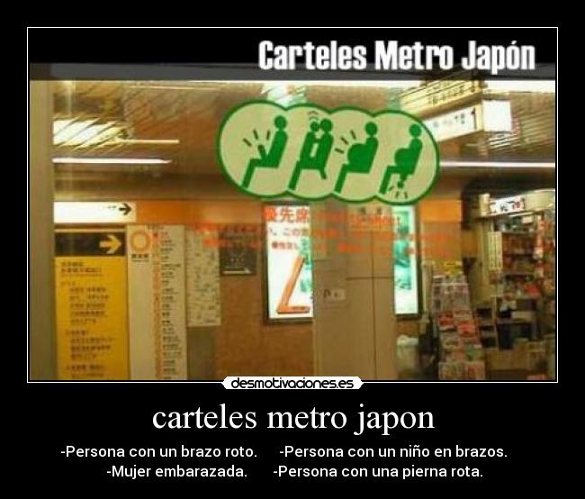 carteles metro japon -