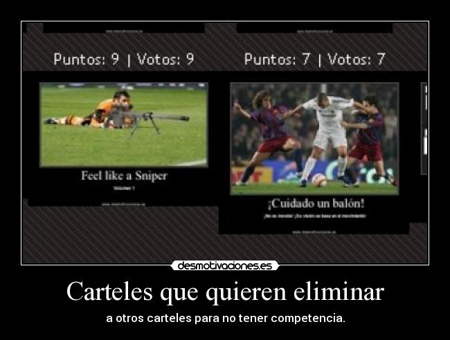 Carteles que quieren eliminar -