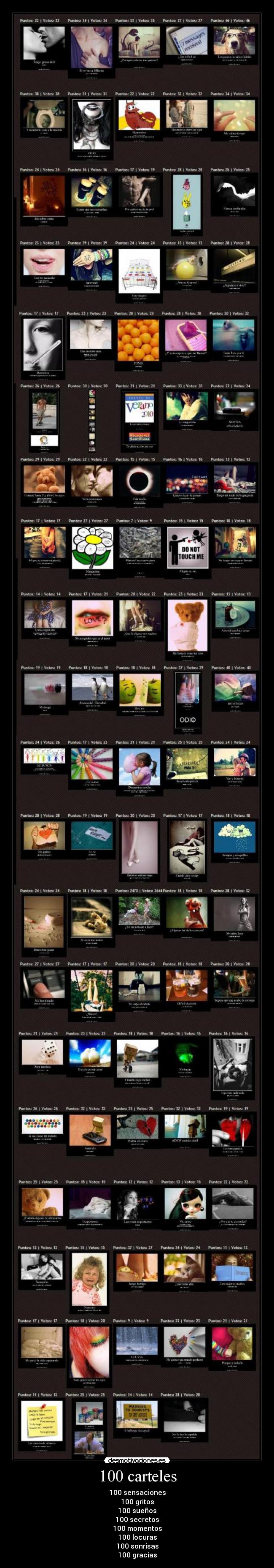 100 carteles -
