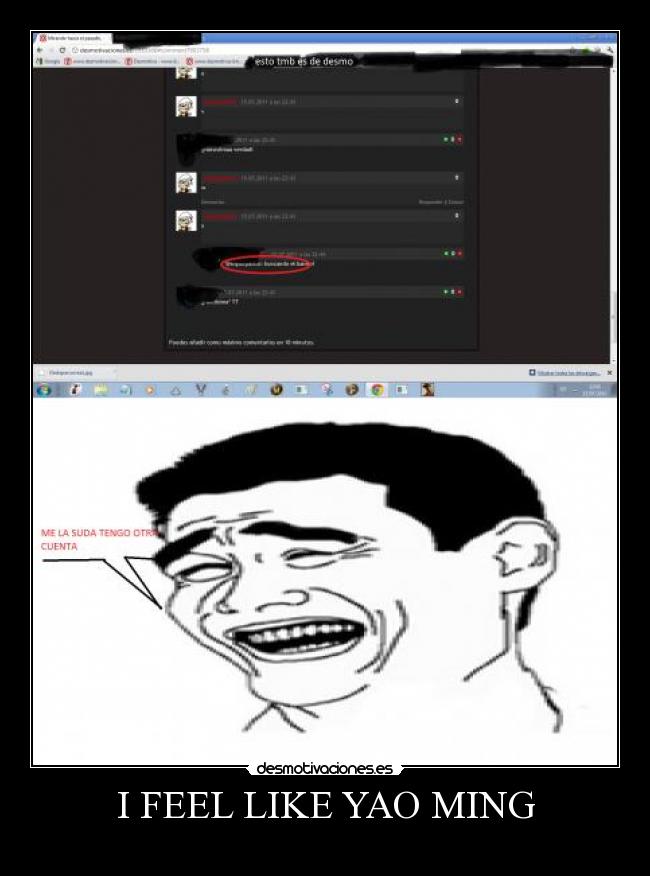 I FEEL LIKE YAO MING -