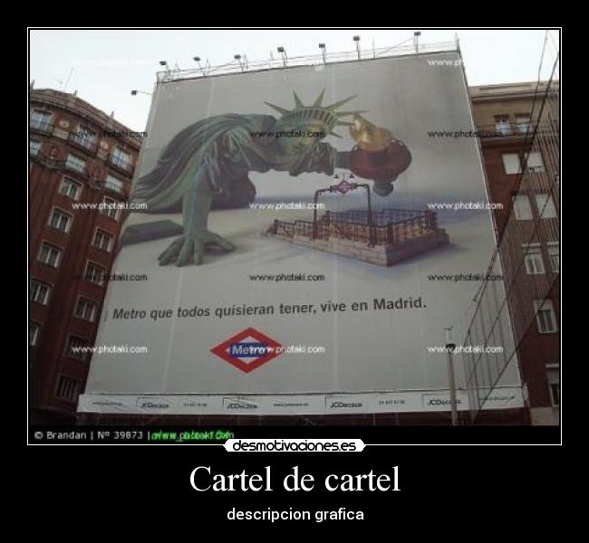 Cartel de cartel - descripcion grafica