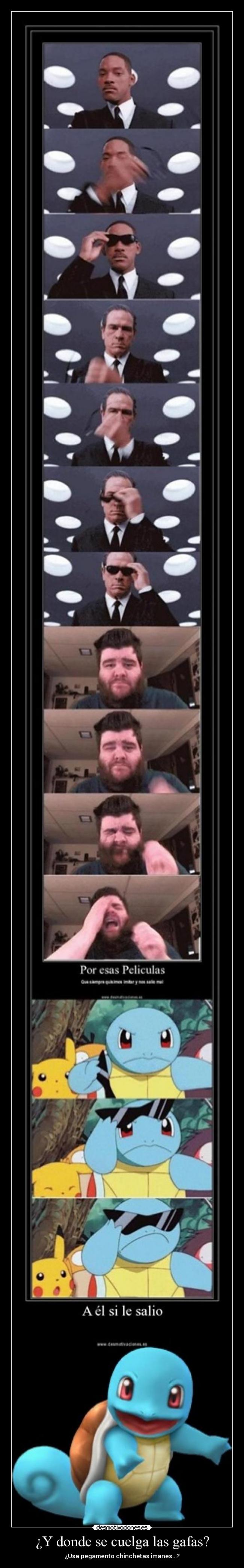 ¿Y donde se cuelga las gafas? -