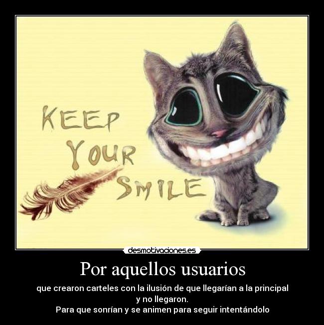 Por aquellos usuarios -