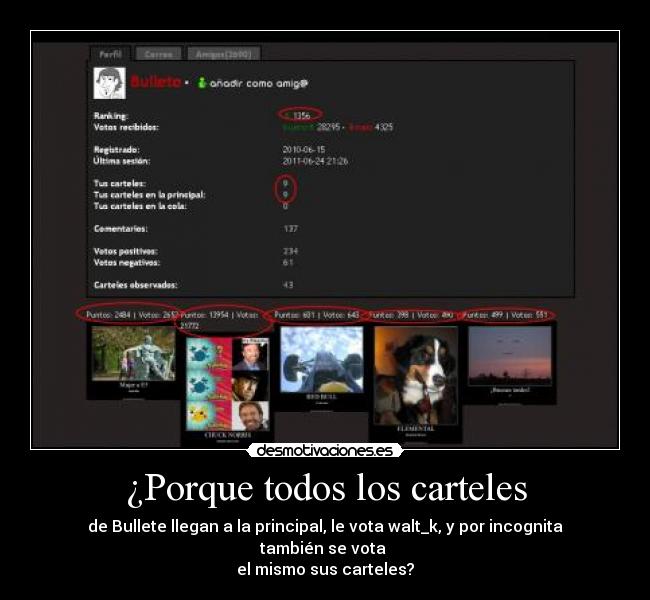 ¿Porque todos los carteles -