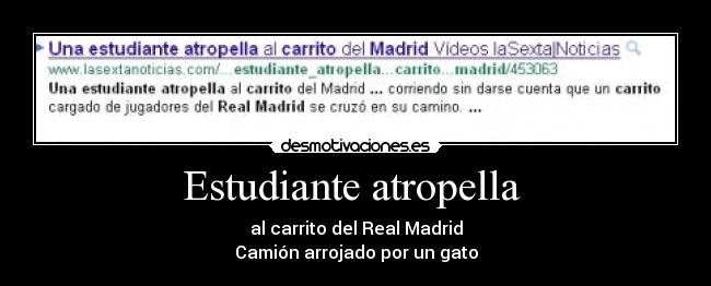 Estudiante atropella -