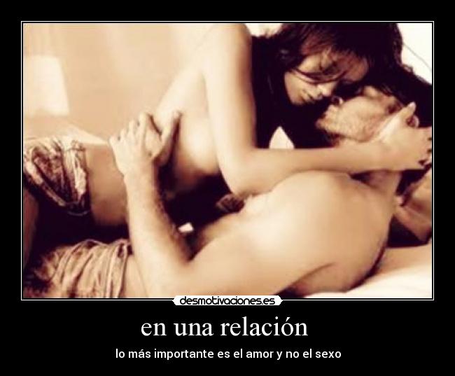 en una relación -