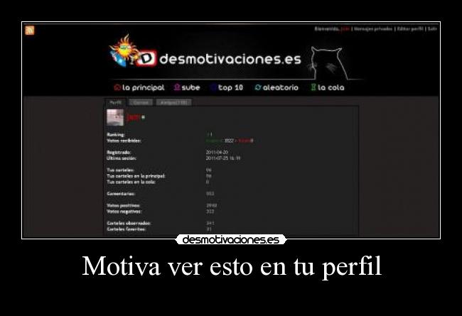 Motiva ver esto en tu perfil - 