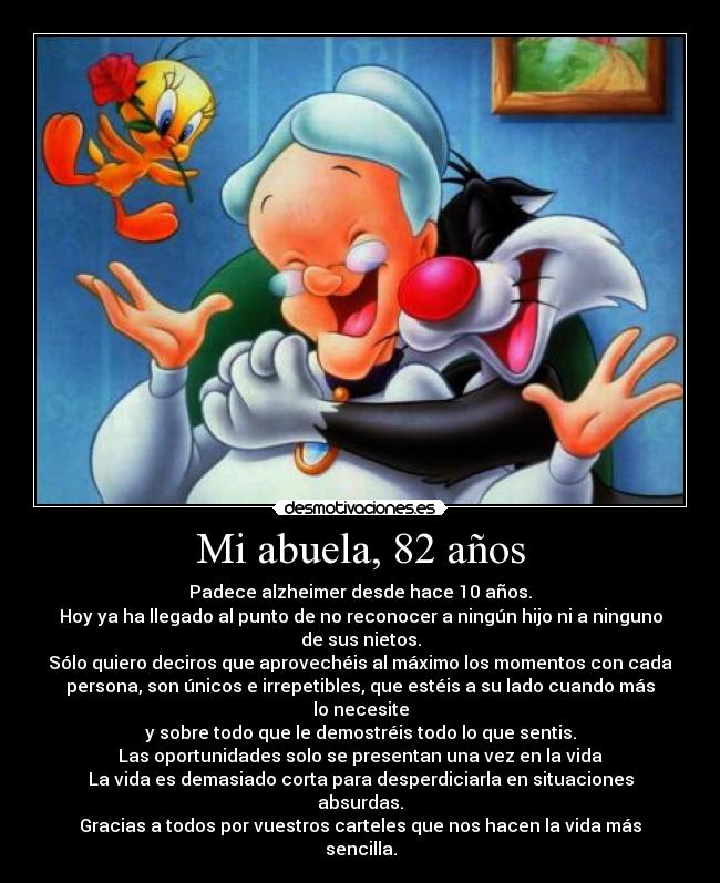 Mi abuela, 82 años -