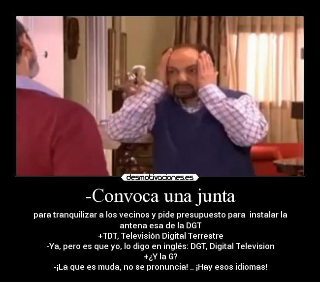 -Convoca una junta -