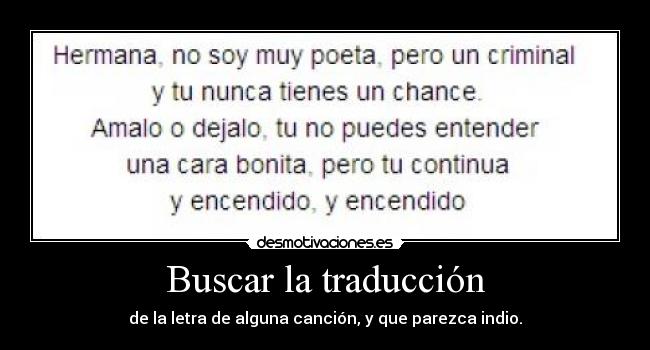 Buscar la traducción - 