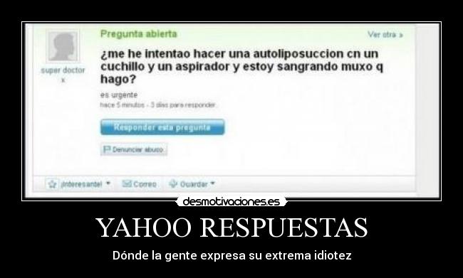 YAHOO RESPUESTAS -