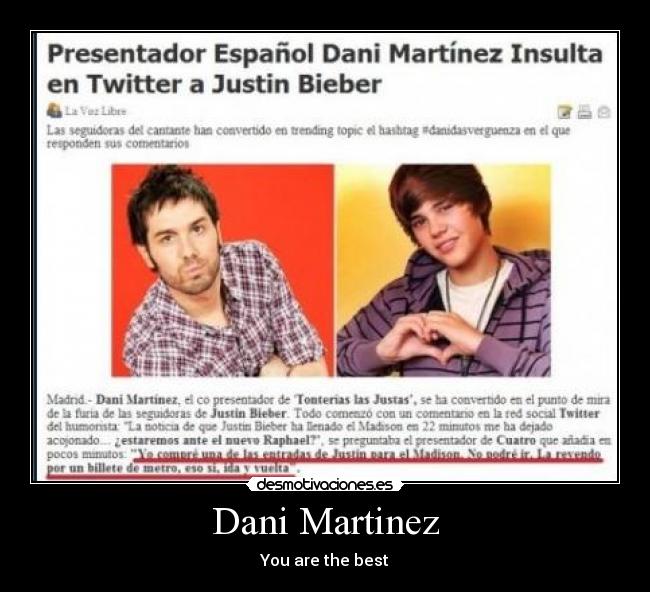 Dani Martinez - You are the best