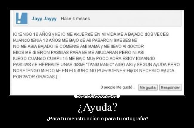 carteles ayuda choni ayuda silvy94 desmotivaciones