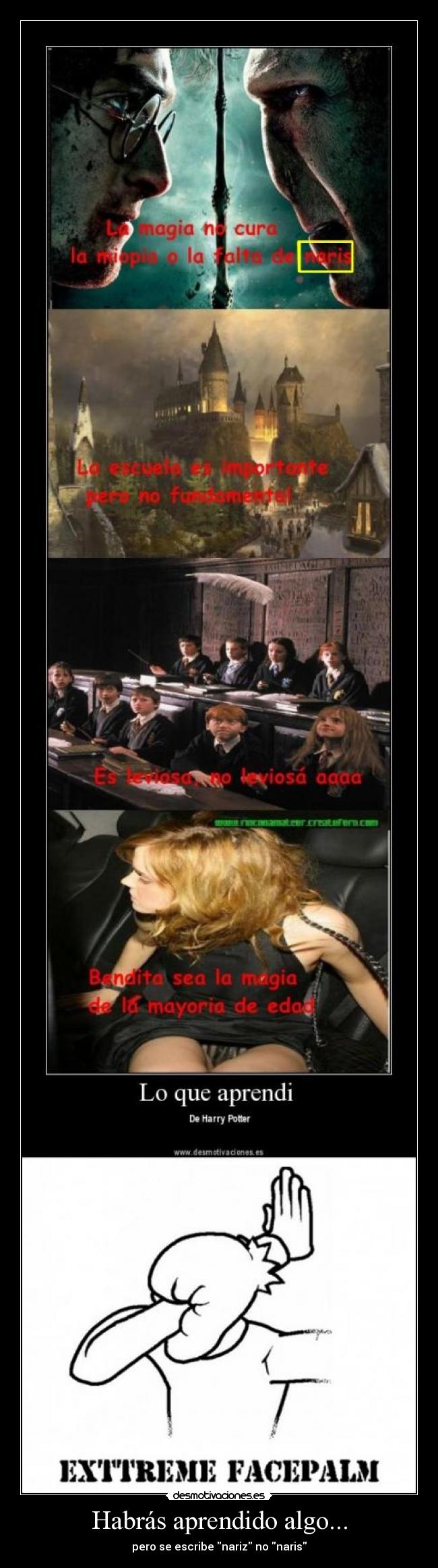 carteles extreme facepalm desmotivaciones