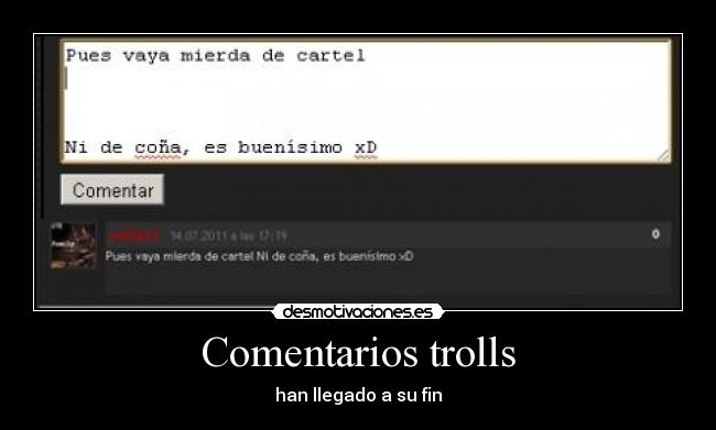 Comentarios trolls -
