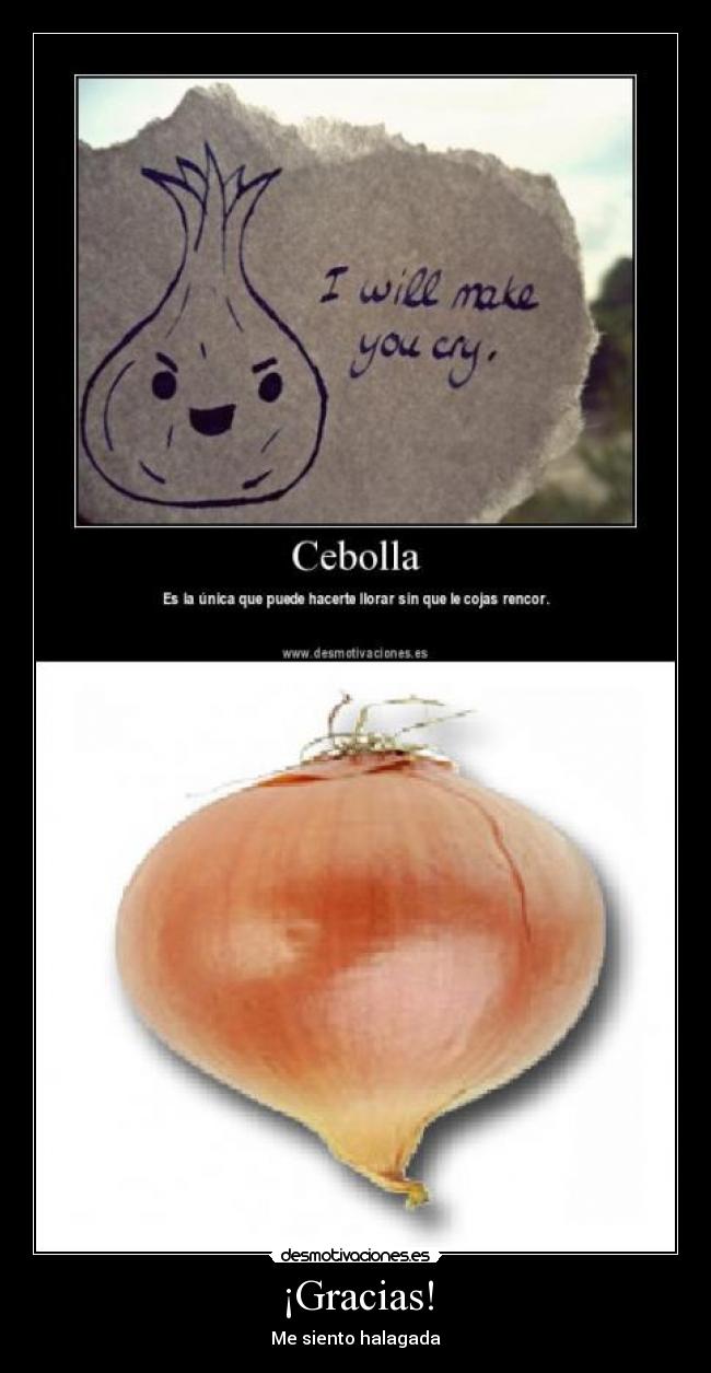 ¡Gracias! - Me siento halagada