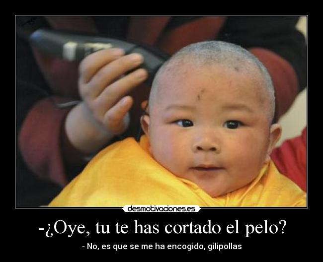 -¿Oye, tu te has cortado el pelo? | Desmotivaciones