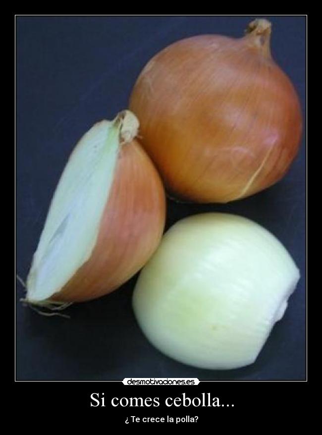 Si comes cebolla... - ¿ Te crece la polla?
