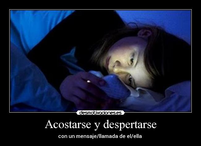 Acostarse y despertarse - 