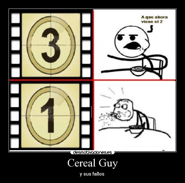 Cereal Guy - y sus fallos