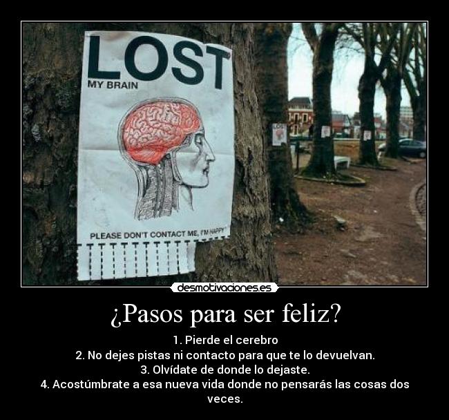 ¿Pasos para ser feliz? - 