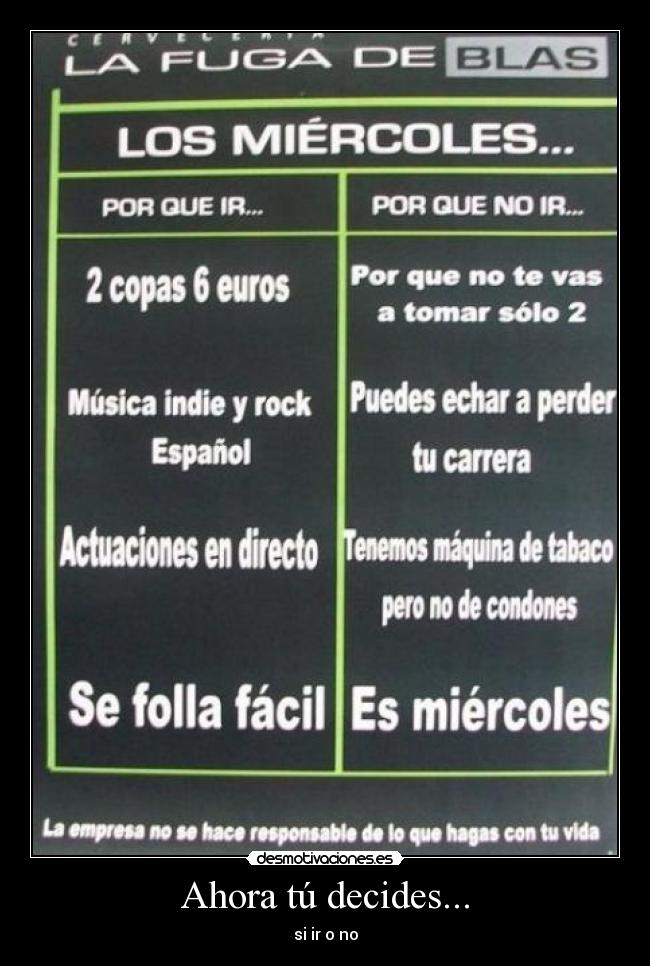 Ahora tú decides... -